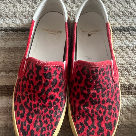 Pre-loved Saint Laurent Paris Designer slip-on shoes size 36/6 - Picture 1 of 7